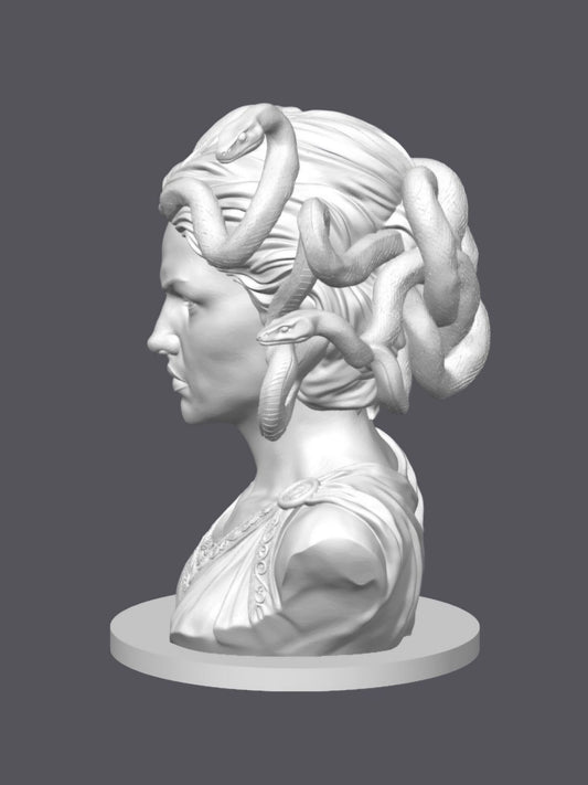 Busto Medusa — Escultura decorativa artesanal | Atenea