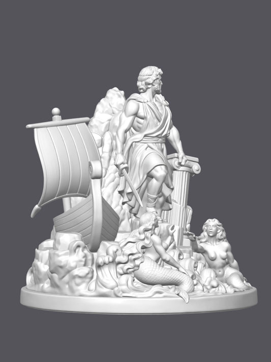 Diorama Odisea — Escultura decorativa artesanal | Atenea