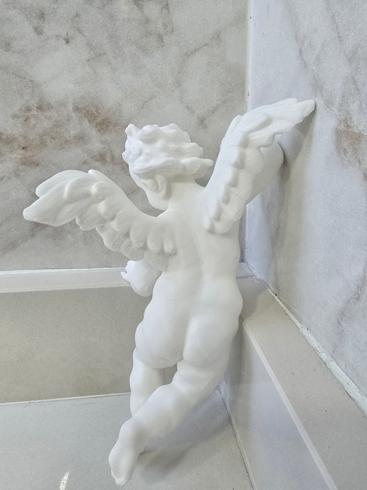 Querubín para ojos de cristal, derecha — Escultura decorativa artesanal | Atenea