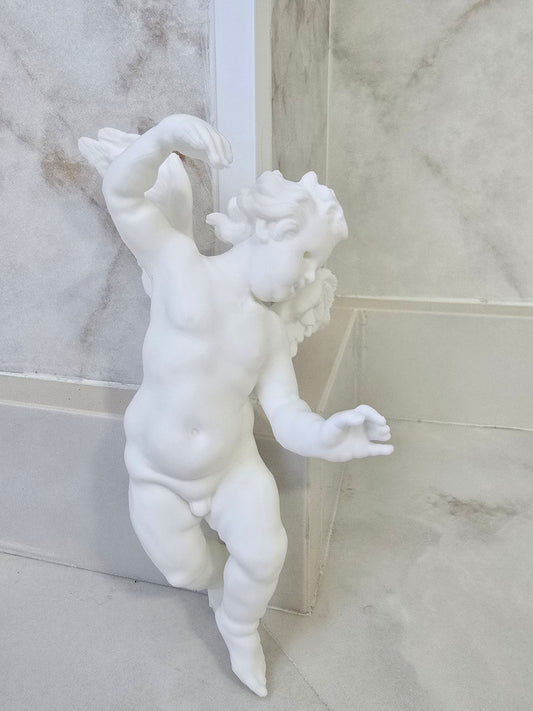 Querubín para ojos de cristal, izquierda — Escultura decorativa artesanal | Atenea