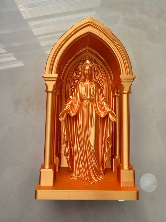Hornacina con Virgen María — Escultura decorativa artesanal | Atenea