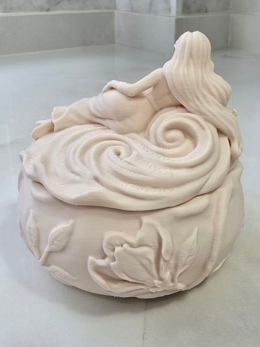 Caja o joyero — Escultura decorativa artesanal | Atenea