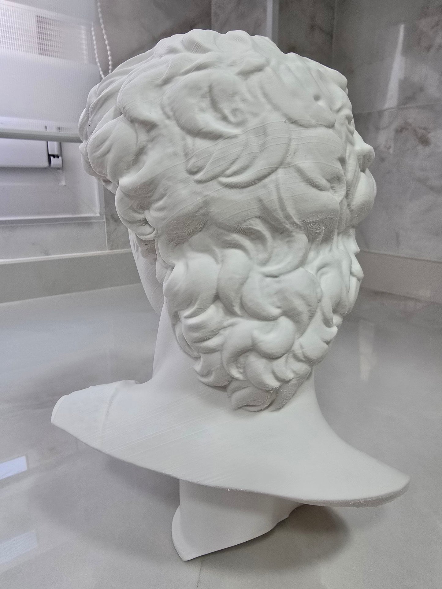 Busto de David, escultura de Miguel Ángel — Escultura decorativa artesanal | Atenea