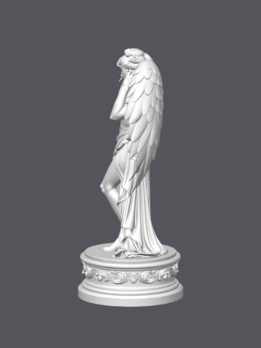 Ángel femenino — Escultura decorativa artesanal | Atenea