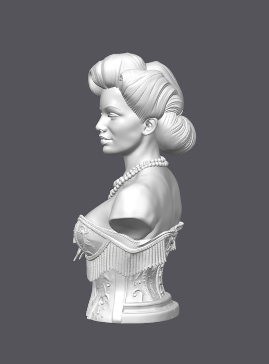 Busto burlesque — Escultura decorativa artesanal | Atenea