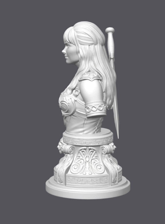 Busto Xena — Escultura decorativa artesanal | Atenea