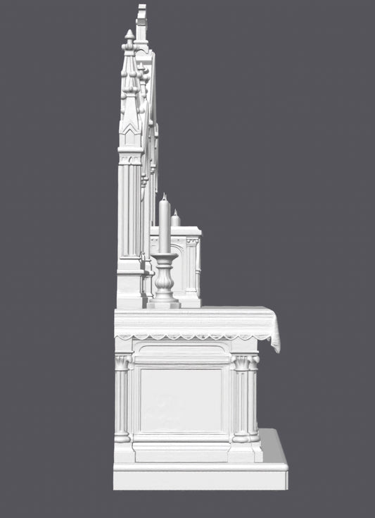Altar católico — Escultura decorativa artesanal | Atenea
