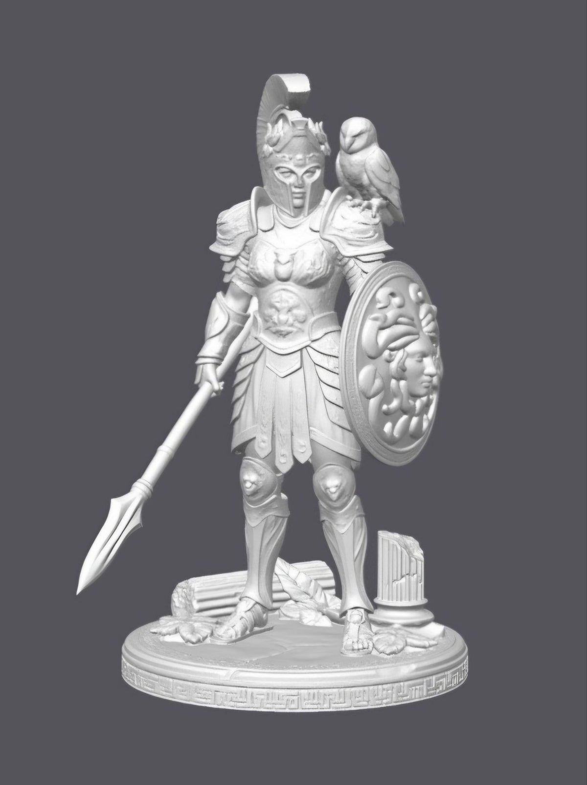 Atenea guerrera –  Escultura decorativa artesanal | Atenea