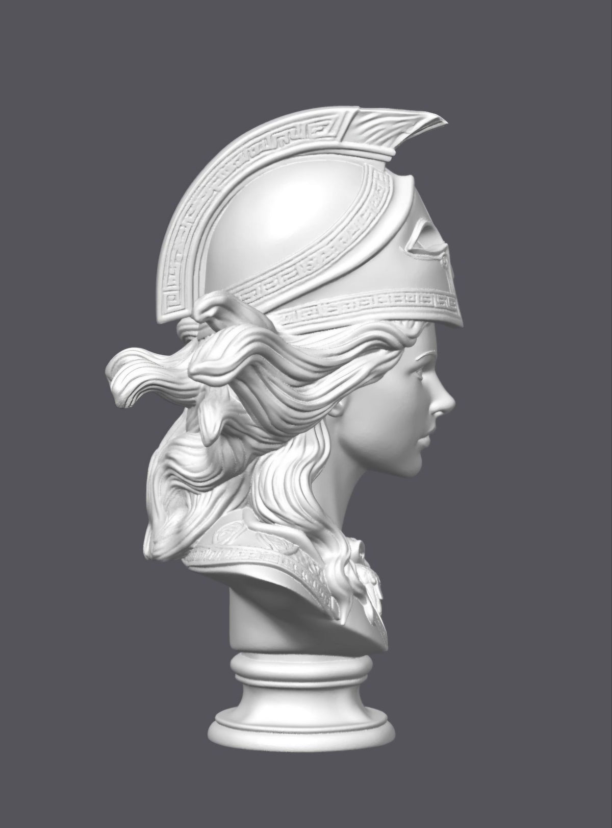 Busto Atenea con casco –  Escultura decorativa artesanal | Atenea