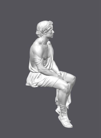 Figura de monitor de Apolo — Escultura decorativa artesanal| Atenea