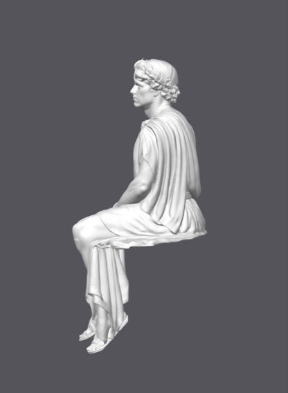 Figura de monitor de Apolo — Escultura decorativa artesanal| Atenea