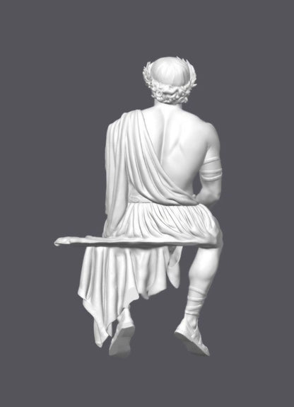 Figura de monitor de Apolo — Escultura decorativa artesanal| Atenea
