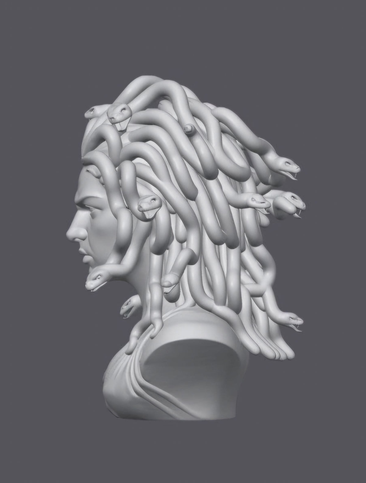 Busto Medusa — Escultura decorativa artesanal | Atenea