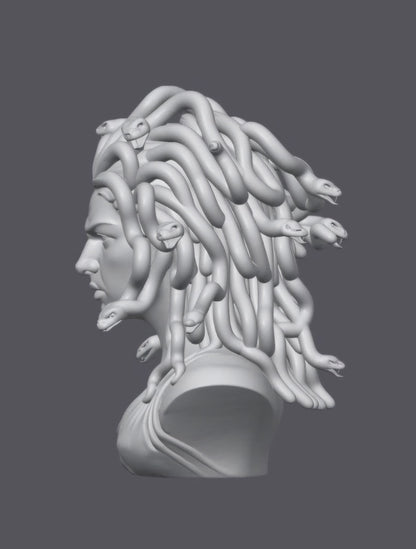 Busto Medusa — Escultura decorativa artesanal | Atenea