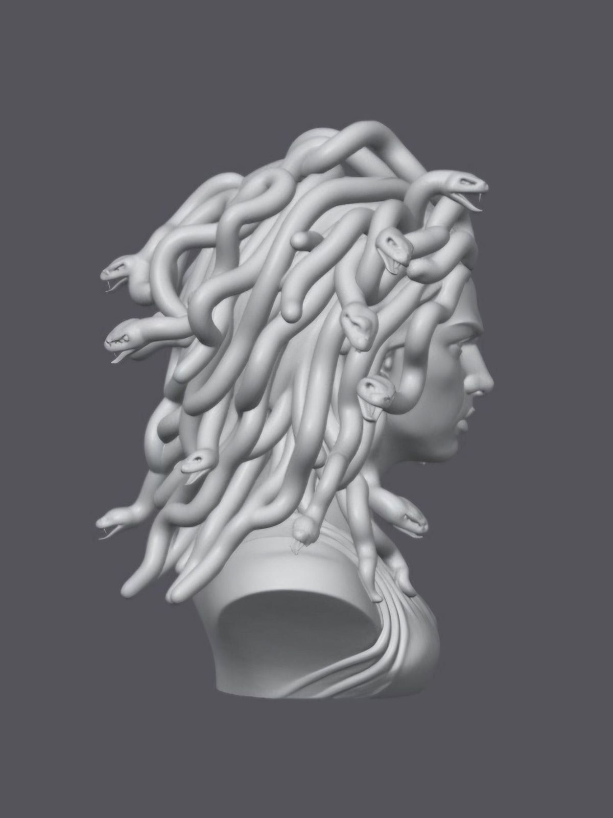 Busto Medusa — Escultura decorativa artesanal | Atenea