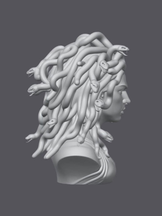 Busto Medusa — Escultura decorativa artesanal | Atenea