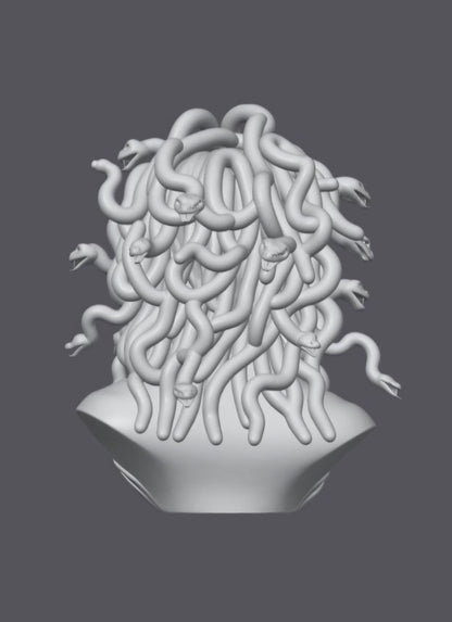 Busto Medusa — Escultura decorativa artesanal | Atenea