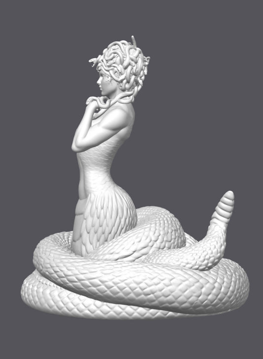 Medusa, serpiente  — Escultura decorativa artesanal | Atenea