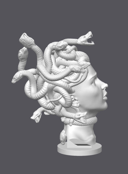 Busto Medusa — Escultura decorativa artesanal | Atenea