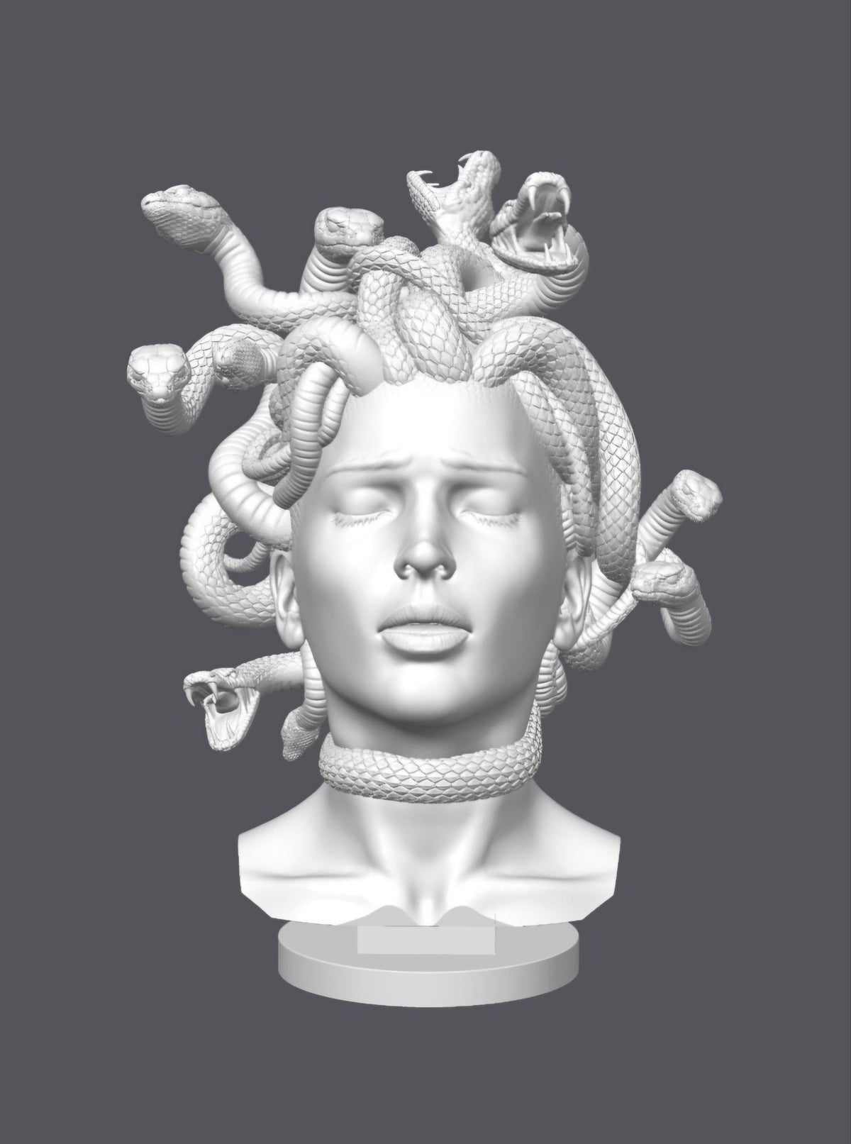 Busto Medusa — Escultura decorativa artesanal | Atenea