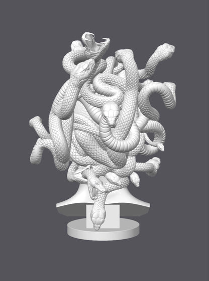 Busto Medusa — Escultura decorativa artesanal | Atenea