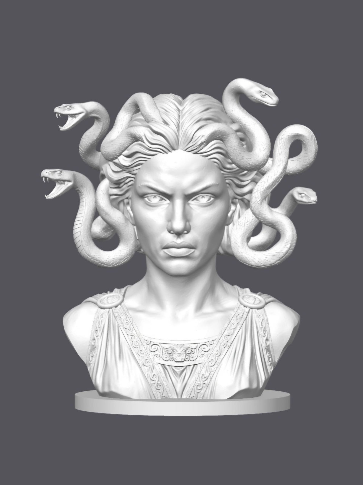 Busto Medusa — Escultura decorativa artesanal | Atenea