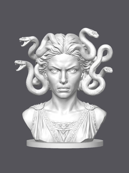 Busto Medusa — Escultura decorativa artesanal | Atenea