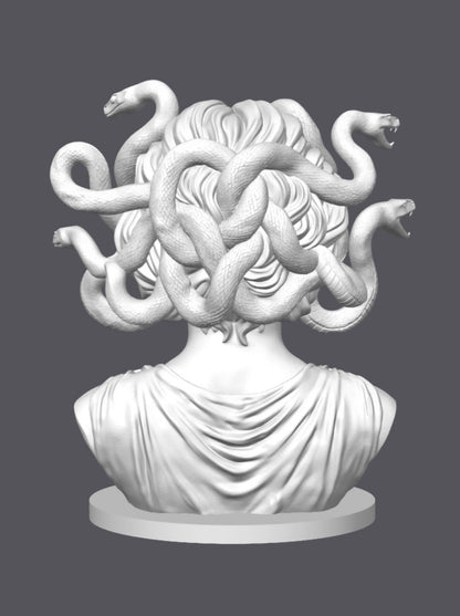 Busto Medusa — Escultura decorativa artesanal | Atenea