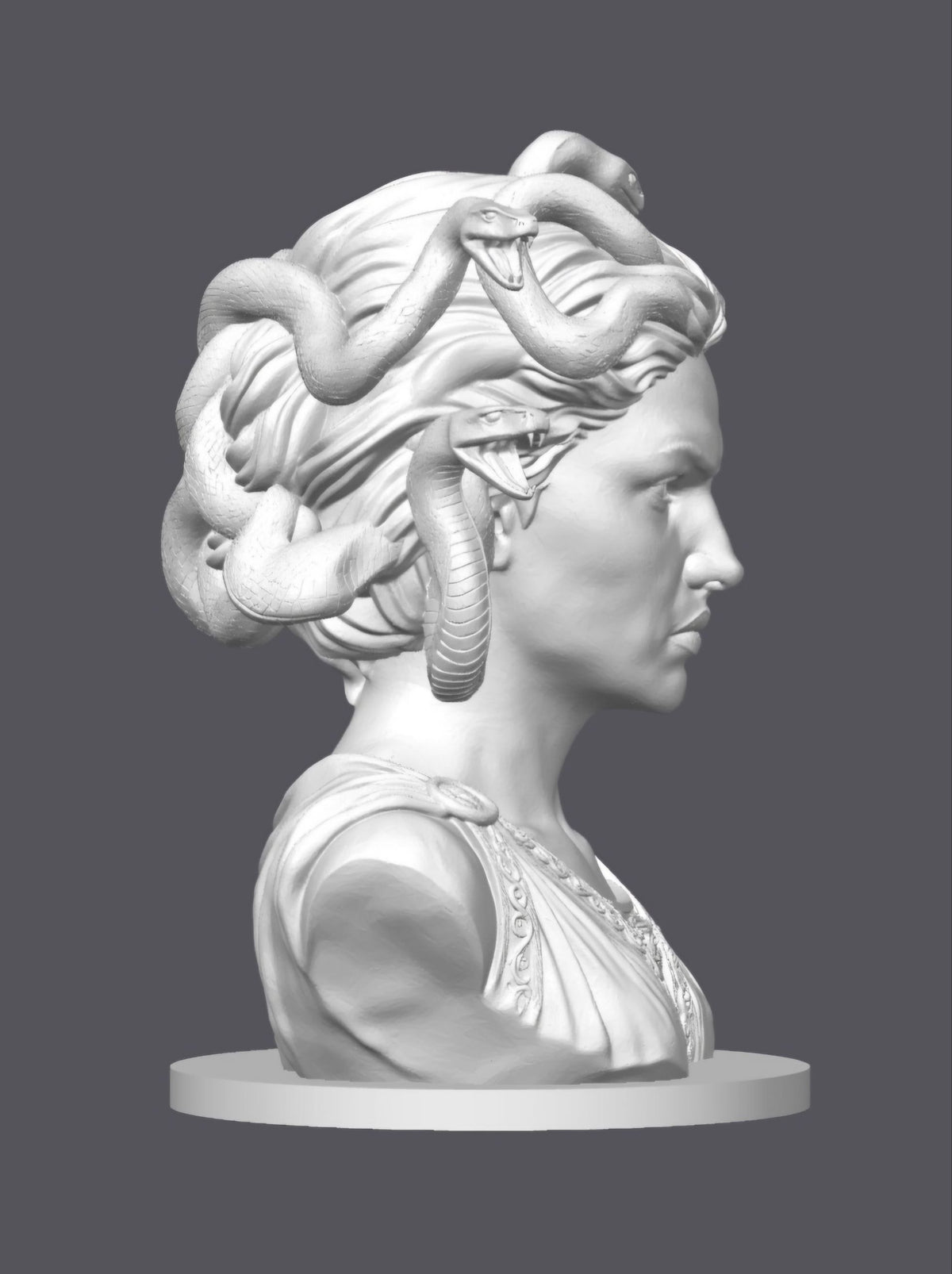 Busto Medusa — Escultura decorativa artesanal | Atenea