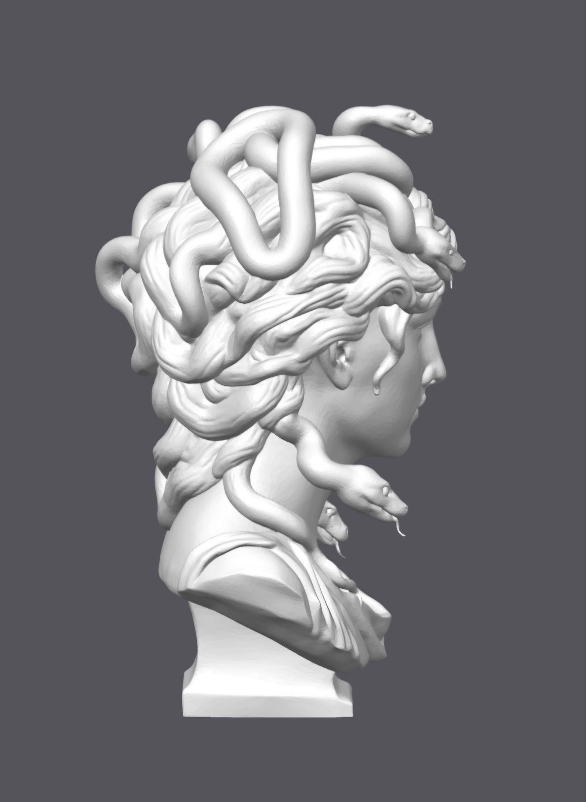 Busto Medusa — Escultura decorativa artesanal | Atenea