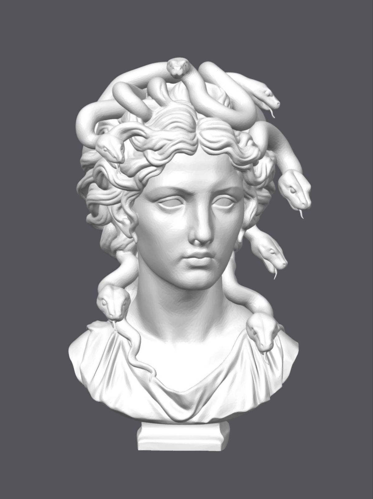 Busto Medusa — Escultura decorativa artesanal | Atenea