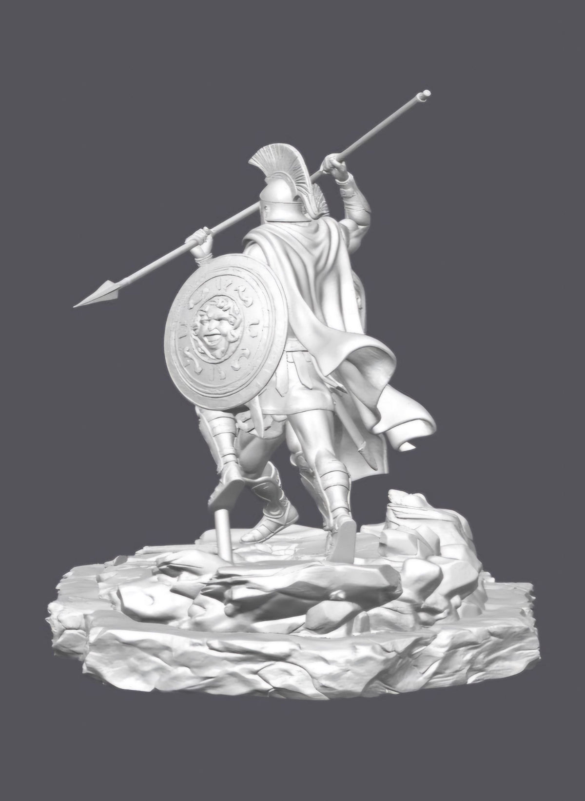 Aquiles vs Héctor — Escultura decorativa artesanal | Atenea