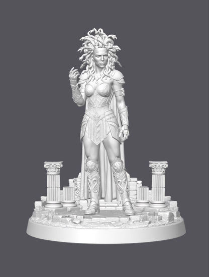 Medusa guerrera — Escultura decorativa artesanal | Atenea
