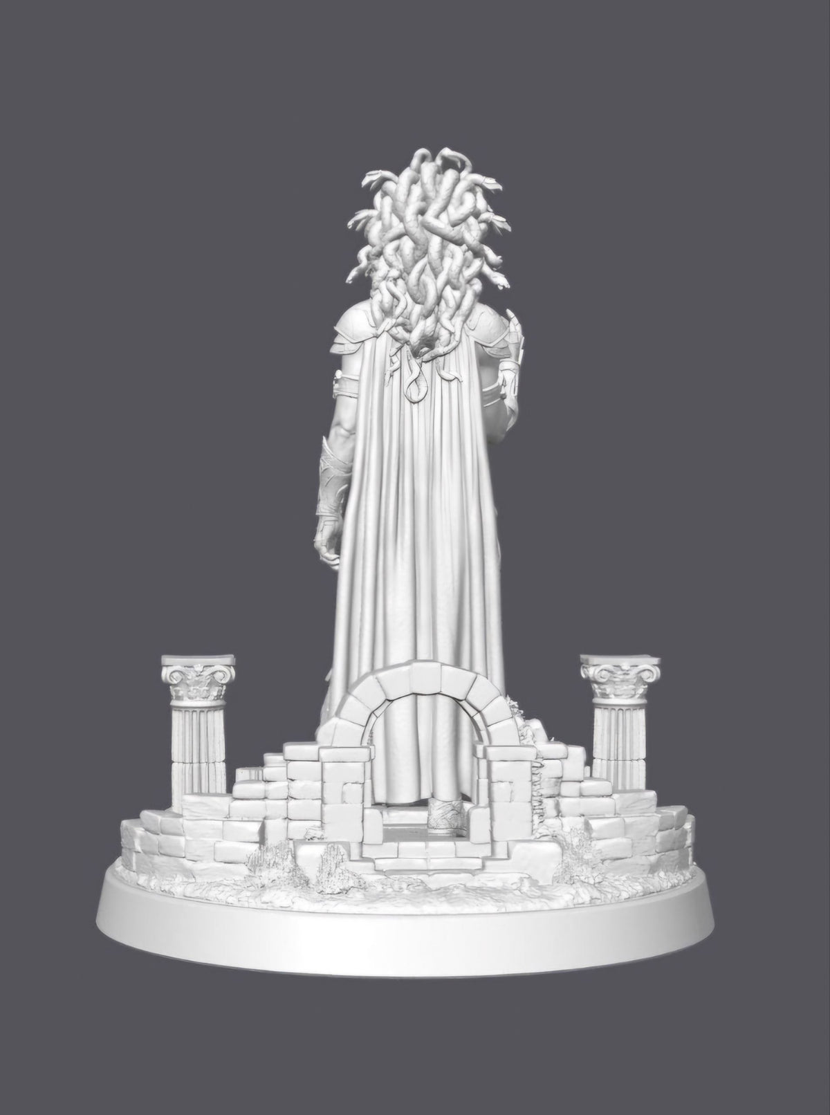 Medusa guerrera — Escultura decorativa artesanal | Atenea