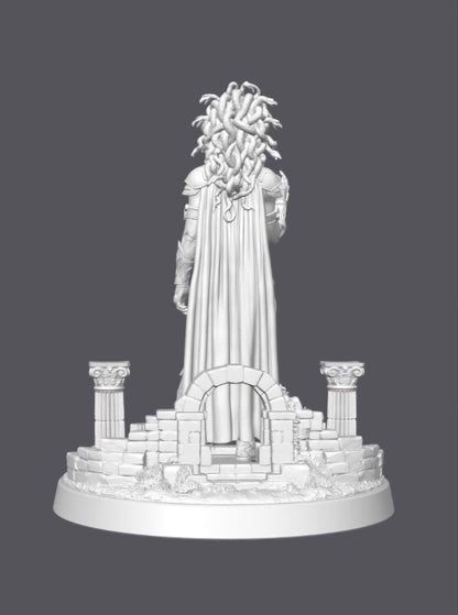 Medusa guerrera — Escultura decorativa artesanal | Atenea