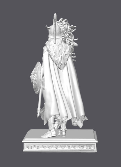 Atenea vs Medusa — Escultura decorativa artesanal | Atenea