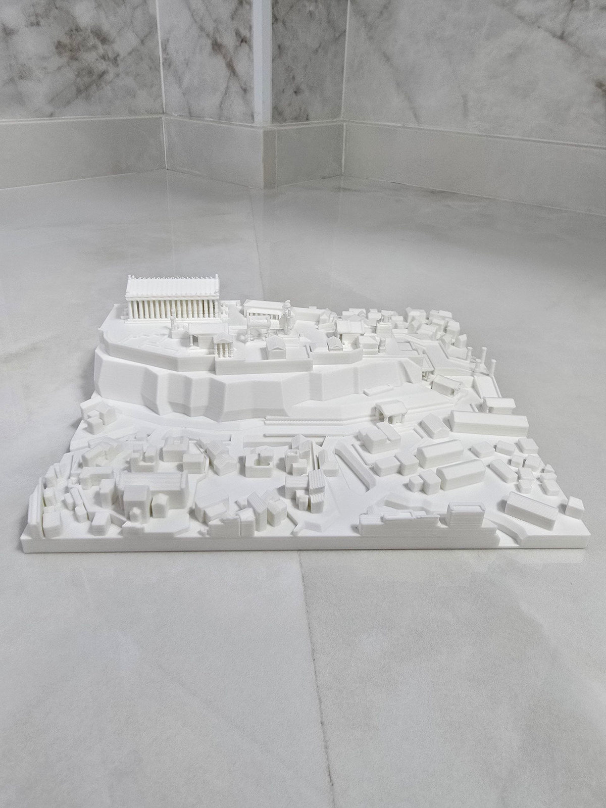 Atenas, maqueta — Escultura decorativa artesanal | Atenea