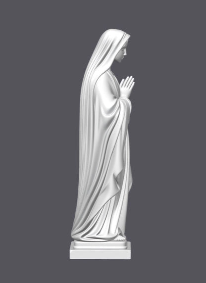 Virgen de Lourdes — Escultura decorativa artesanal | Atenea