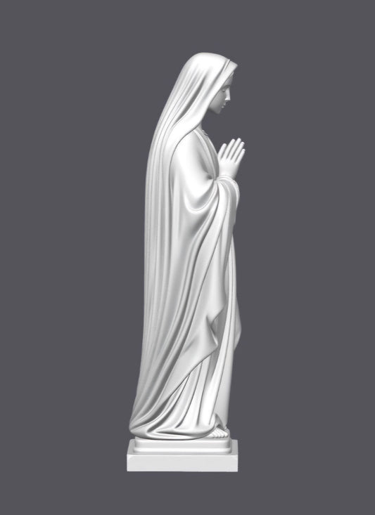 Virgen de Lourdes — Escultura decorativa artesanal | Atenea
