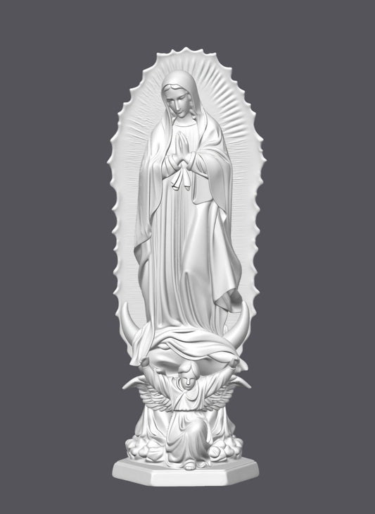 Virgen de Guadalupe — Escultura decorativa artesanal | Atenea