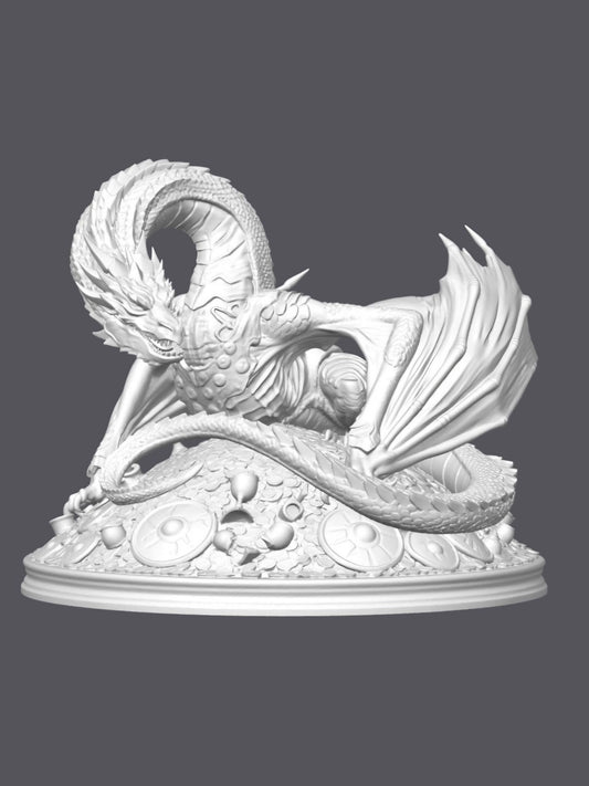 Smaug, El señor de los anillos — Escultura decorativa artesanal | Atenea