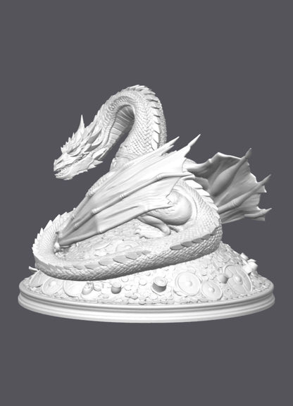 Smaug, El señor de los anillos — Escultura decorativa artesanal | Atenea