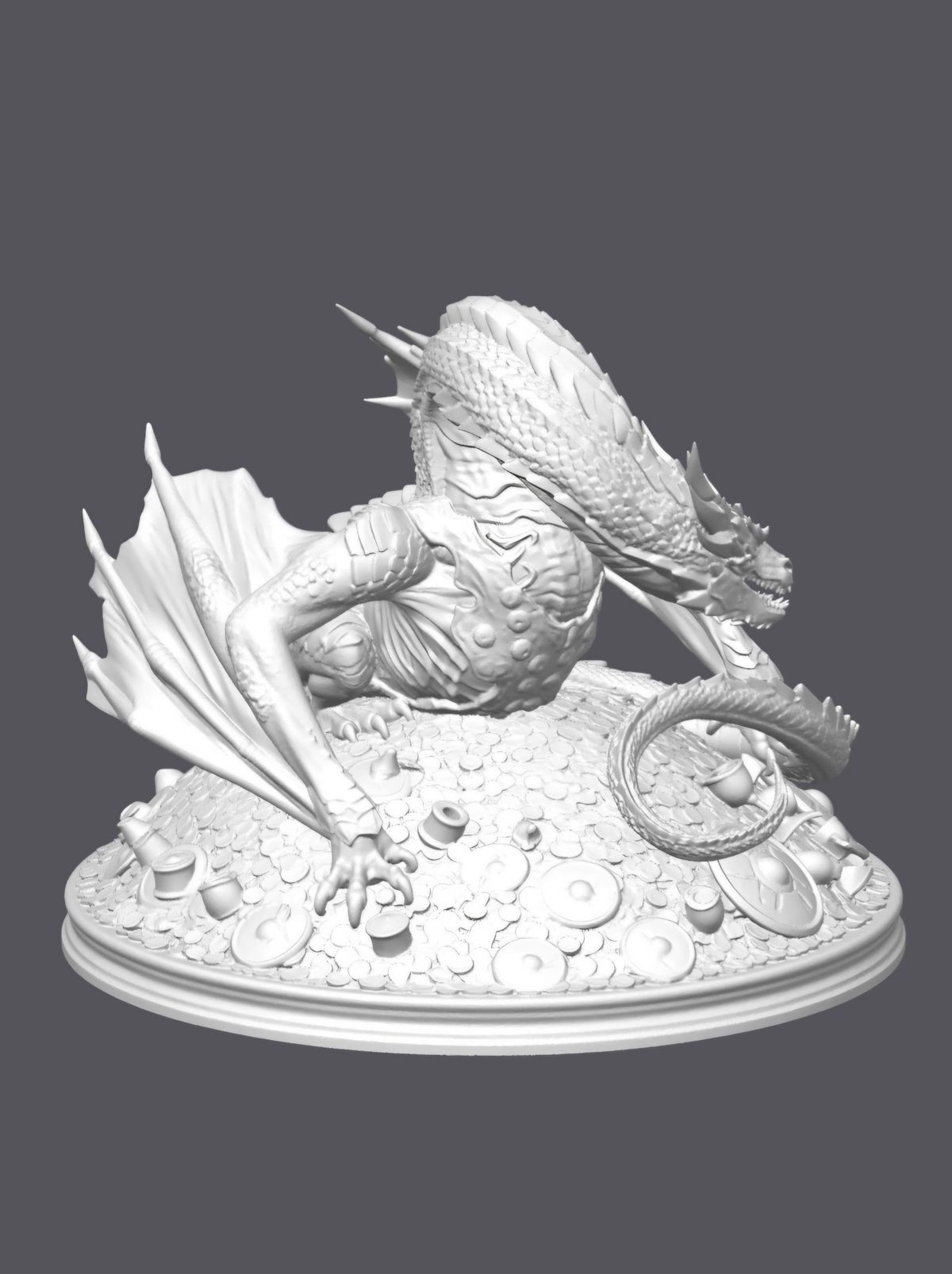 Smaug, El señor de los anillos — Escultura decorativa artesanal | Atenea