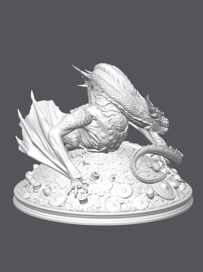 Smaug, El señor de los anillos — Escultura decorativa artesanal | Atenea