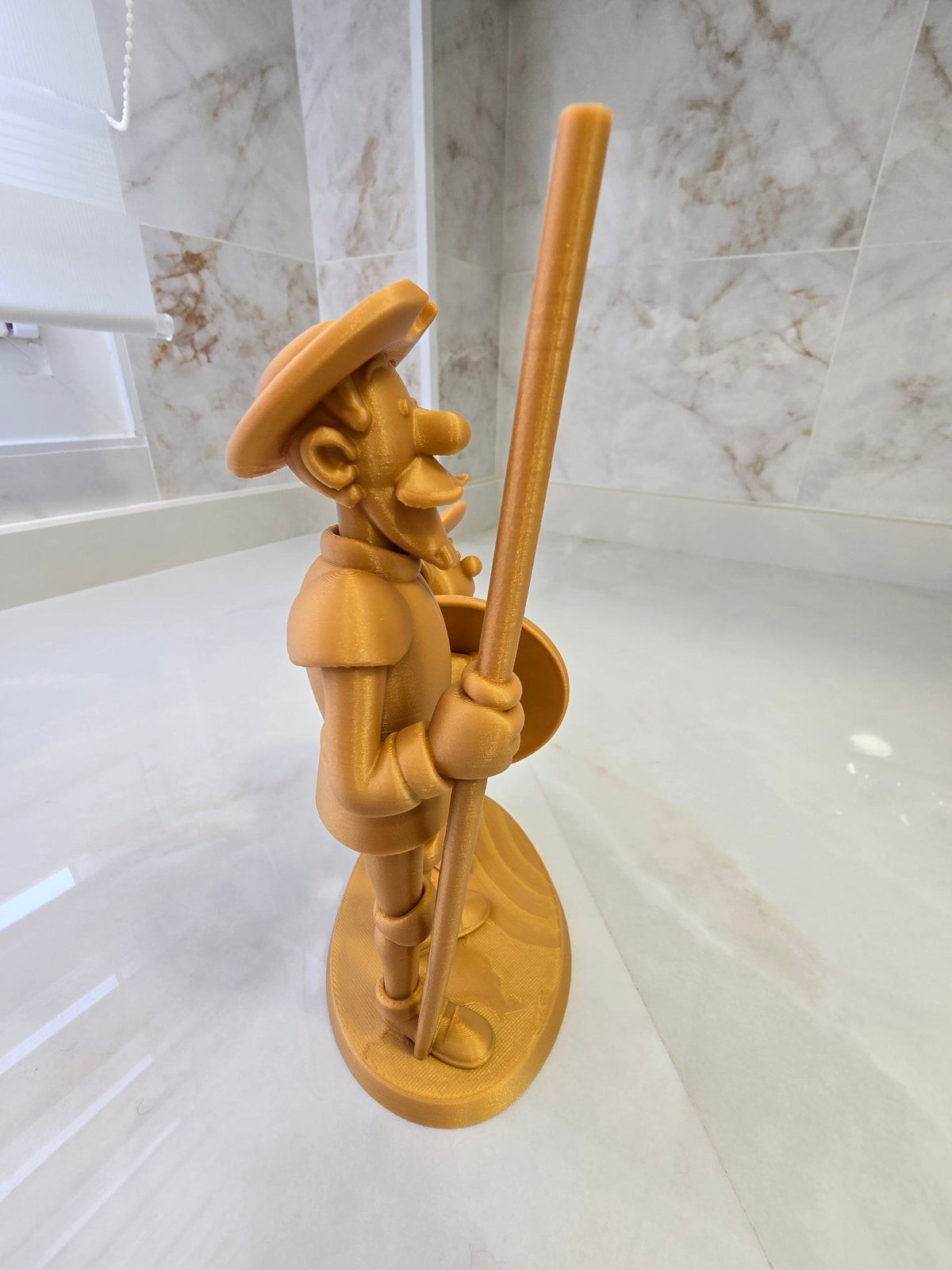 Don Quijote y Sancho Panza — Escultura decorativa artesanal | Atenea