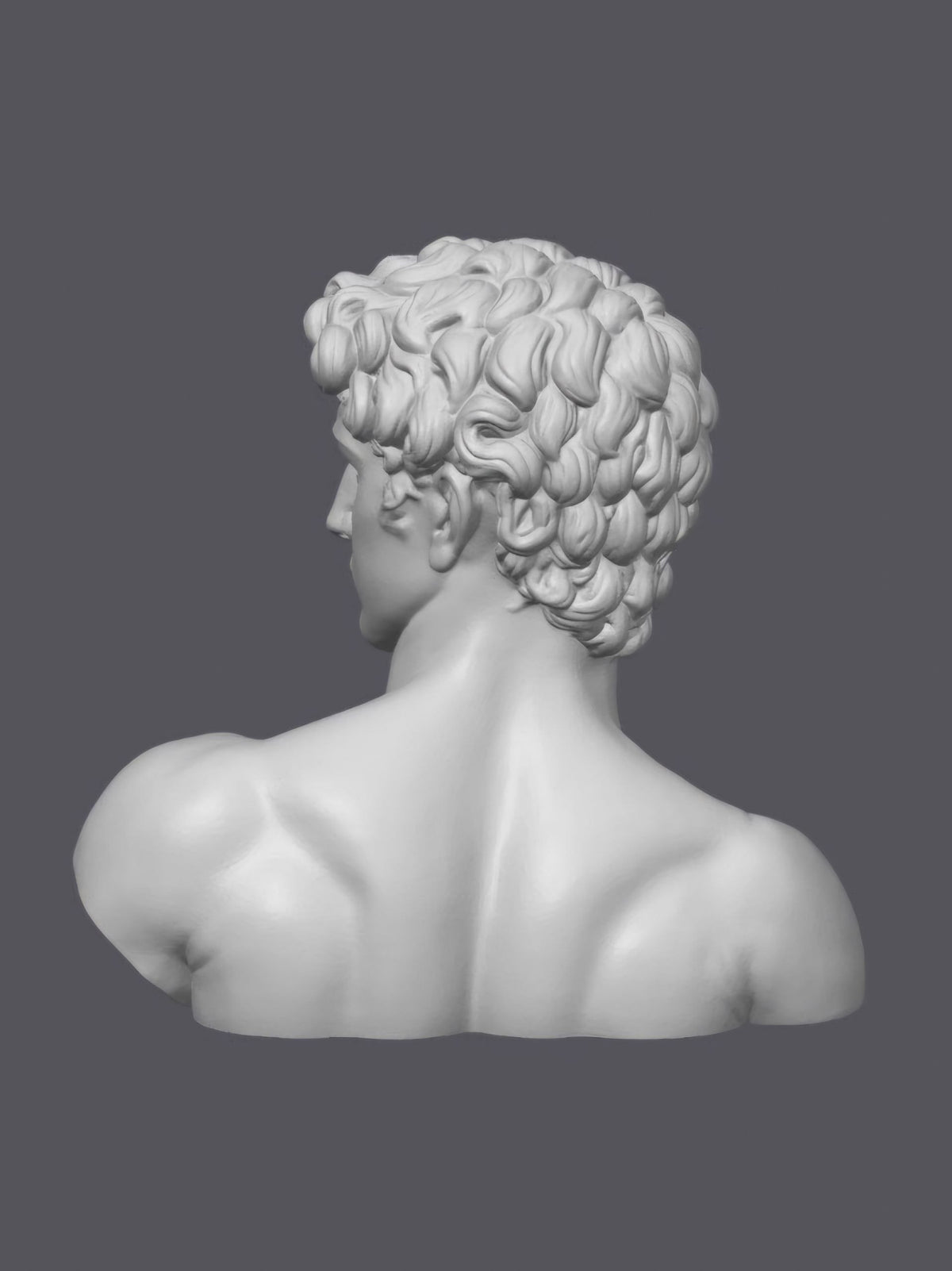 Busto clásico masculino — Escultura decorativa artesanal | Atenea