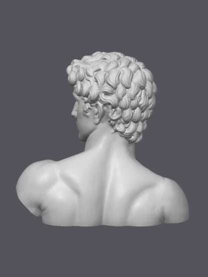 Busto clásico masculino — Escultura decorativa artesanal | Atenea