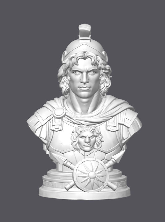 Busto Alejandro Magno — Escultura decorativa artesanal | Atenea