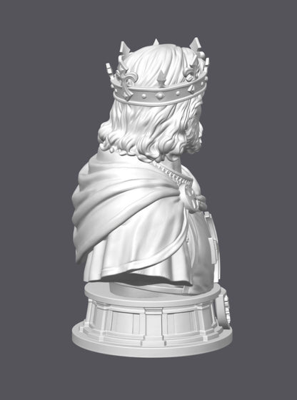 Busto Rey Ricardo I Corazón de León — Escultura decorativa artesanal | Atenea