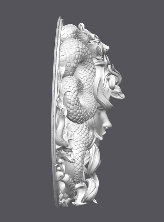 Medusa — Escultura decorativa artesanal | Atenea